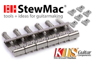 KTS Tone-Resonant Titanium Saddles Now Available at StewMac