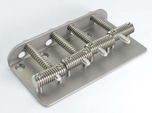 PR-03SPWB1 | Jazz Bass® Style KTS Titanium saddle (threaded saddles) with Titanium Plate WB-1