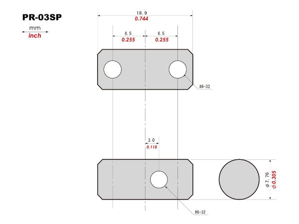 PR-03SPWB1 | Jazz Bass®スタイルブリッジセット （スレッドサドル）