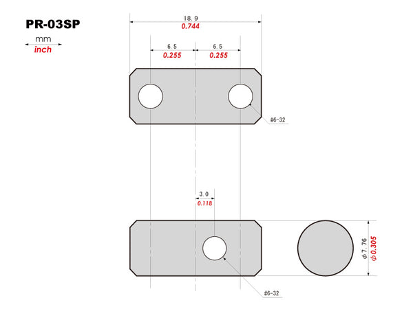 PR-03SP | Fender Jazz Bass® Threaded Saddles