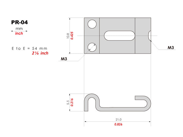 PR-04 | Stratocaster® Style KTS Titanium Saddles | Synchronized Tremolo Bridge Saddles - 2 1/8" Spacing