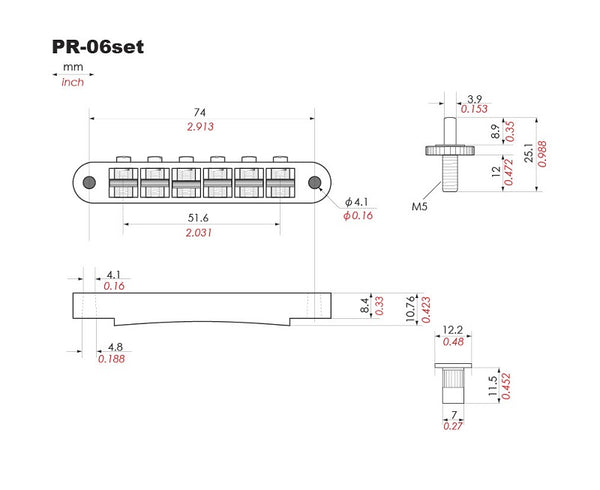 PR-06set | PR-06 set Nashville Style Bridge Set