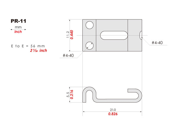 PR-11 |  STRAT®スタイルブリッジ用KTSチタンサドル (弦ピッチ 11.2m/mプレスサドル)