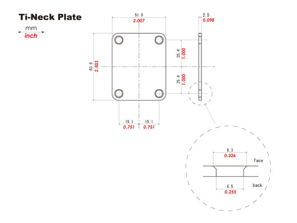 Titanium Neck Joint Plate