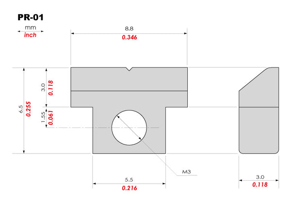 PR-01 | Japanese ABR-1 style Tune-O-Matic Bridge