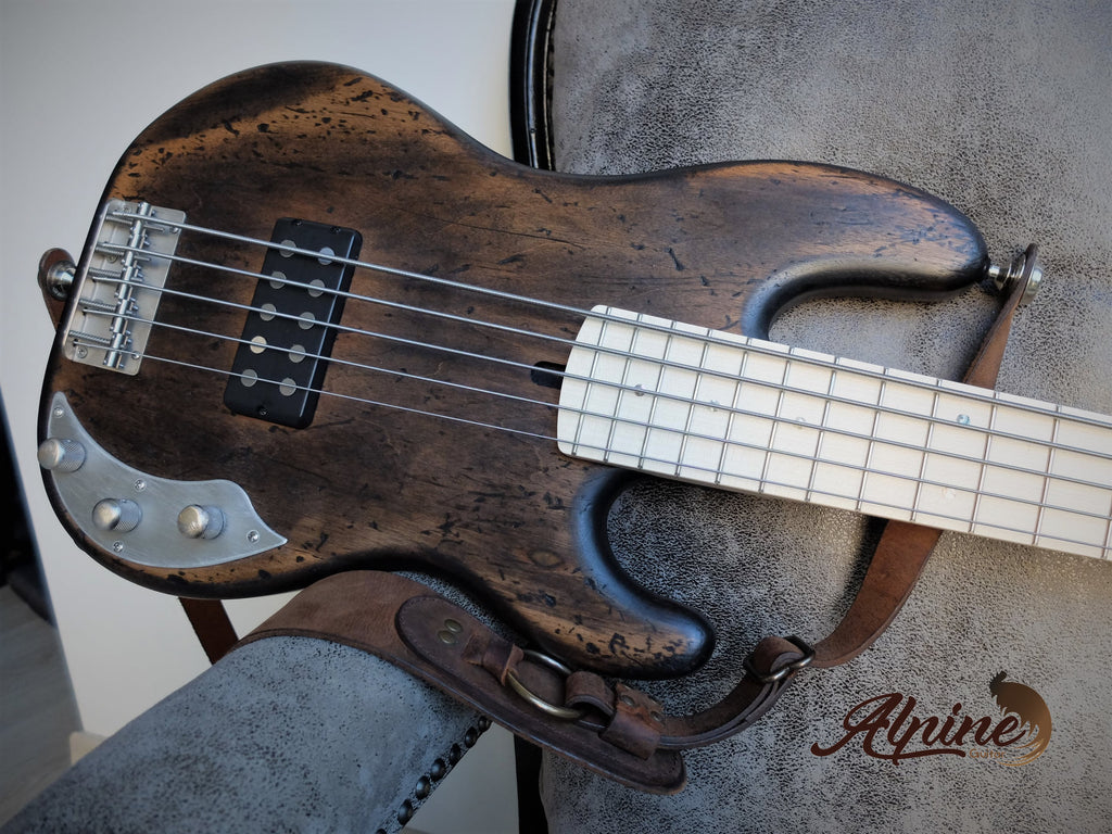 Alpine guitar(France) w/ KTS 5 string bass bridge